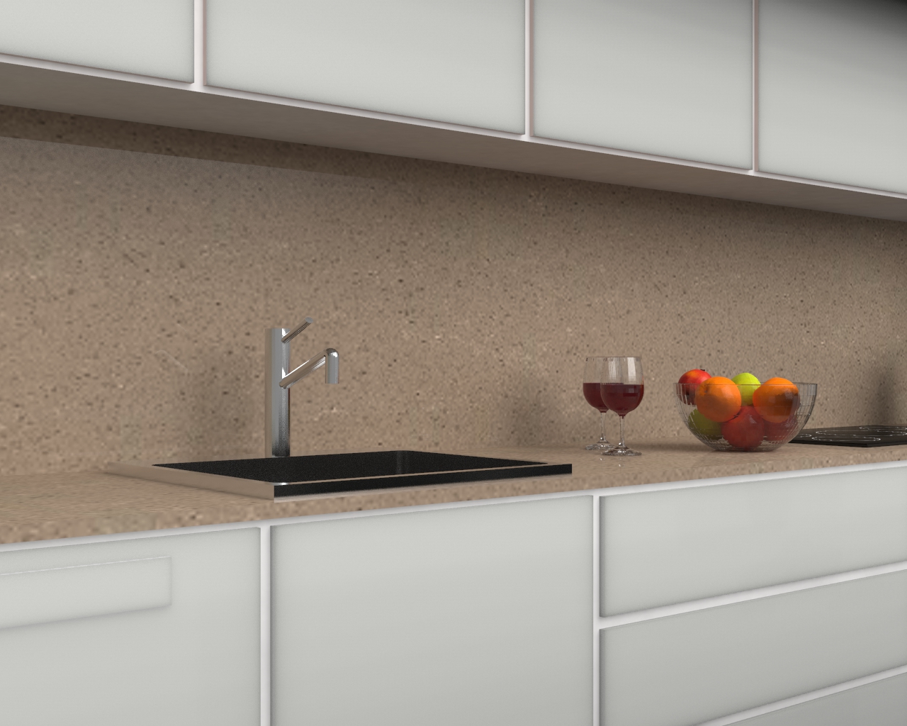 Splashback in Quartz